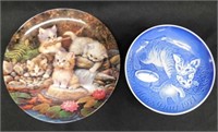 1971 B&G Copenhagen Mother's Day cat plate, 6" -