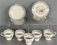 Wedgwood Chinese Legend Cups Saucers & Lot