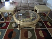 3pc Coffee and End Table Set