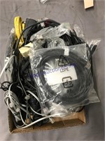 ASSORTED PHONE/ COMPUTER WIRES