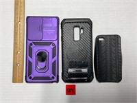 Three Samsung Phone Cases Purple S22 Ultra