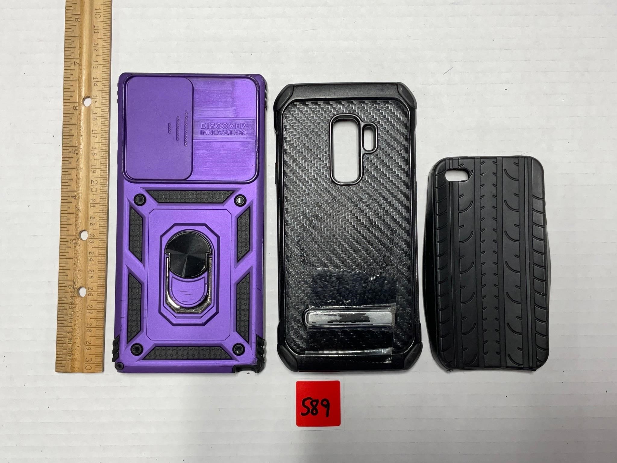 Three Samsung Phone Cases Purple S22 Ultra