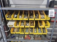 Contents of Shelf - Bin Rack / Nuts / Bolts & More