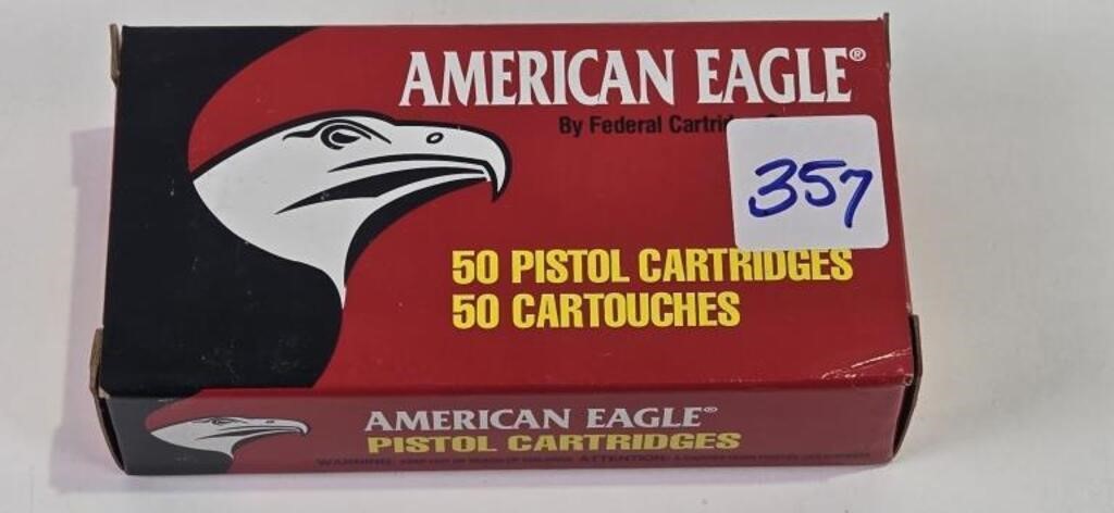 American Eagle 9MM Luger (Box of 50 Rounds)
