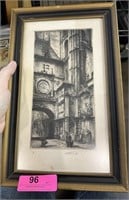 2PC SIGNED ENGRAVINGS / PRINTS BY AIME DALLEMAGNE