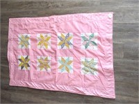 Hand Made Machine Stitched and Pieced Baby Quilt