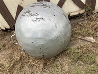 Floating hollow steel ball buoy