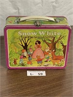 Vintage Metal Lunch Box Snow White & Seven Dwarfs
