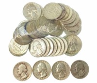 (40) U. S. Silver Quarters