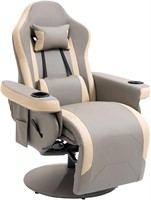 HOMCOM Recliner PU Chair, 135 Recline, Swivel