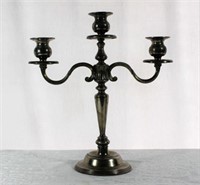 Vintage Silver Plate Weighted Candelabra