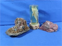 Petrified Wood, Stone, Wood & Moss Music Box,