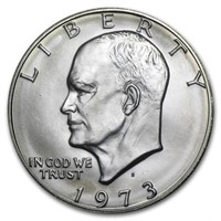 1973-s 40% Silver BU Grade IKE Dollar