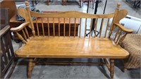 MAPLE ENTRY BENCH 58" X 23" X 18"
