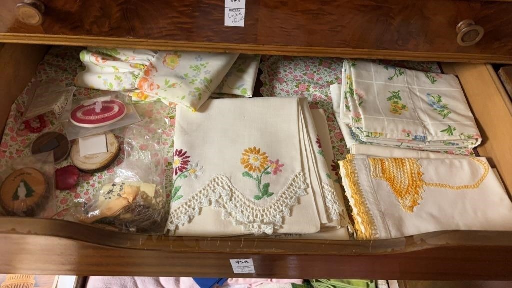Lot of Vintage Table Cloths