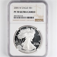 2005-W Proof Silver Eagle NGC PF70 UC