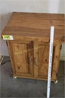 Rolling Wooden Cabinet