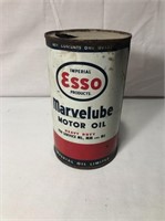 Vintage Esso Marvelube Motor Oil Can