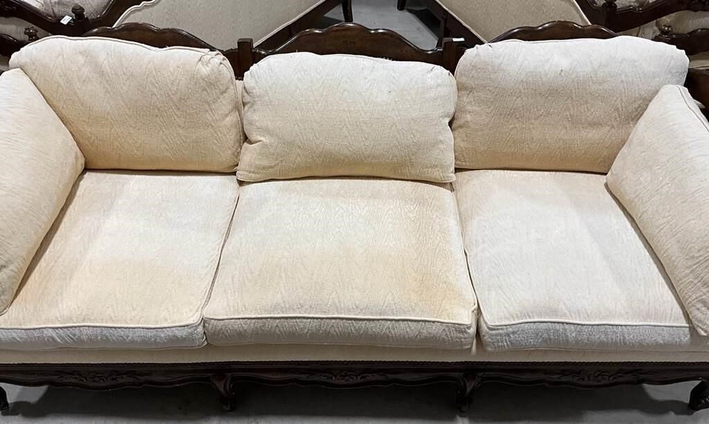 French Ladderback Provincial Style Sofa