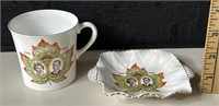 Shelley Bone China Royal Visit to Canada Mug/Plate