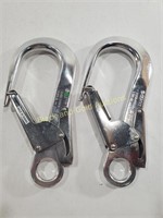 (2) Aluminum Snap Hooks With Locks