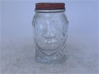 Vintage Nash mustard, Lucky Joe bank jar