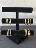 Gold Tone Bracelet Retail Lot - Qty 9