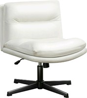 Darkecho, Armless Desk Chair No Wheels, Thick Padd