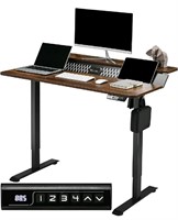 Fydeamer, Electric Standing Desk, Brown, 47"L x 27