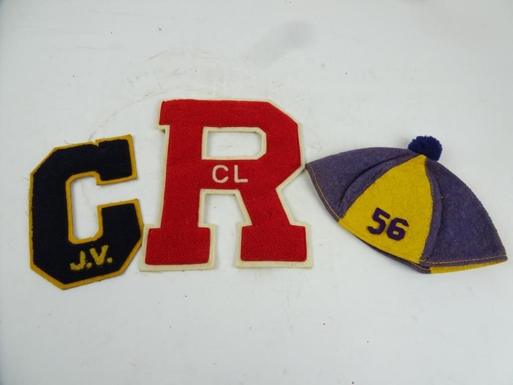 Lot of 3 Vintage High School Letterman Patches -