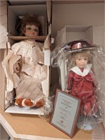 2 Dolls in Boxes