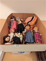 6 Pc Vintage Dolls from Around the World