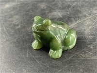 Jade frog, about 1 1/3"