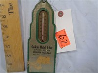 Ordean Hotel & Bar Cardboard Thermometer 8"x3"