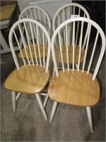 Set of Four Wooden Dining Chairs