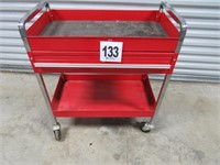 AFF Model 951 Two Tray Service Cart with Drawer