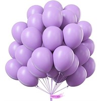 PartyWoo Pastel Purple Balloons, 50 pcs 12 Inch