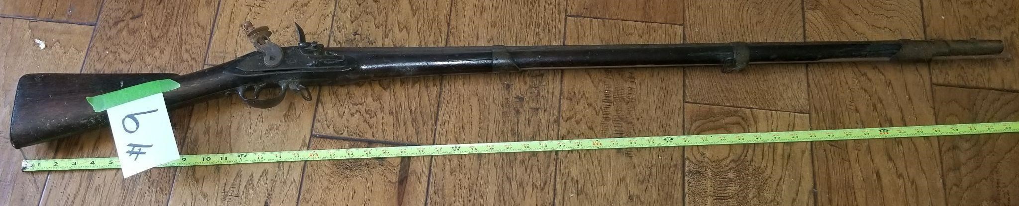 1800’s Antique Springfield Flint Lock Rifle-