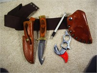 Knife, Sharpener and Gut Knife