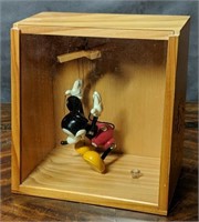 Mickey Mouse Marionette in Wooden Shadowbox