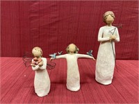 3 Willow Tree Figurative Sculptures:  ‘Grateful’