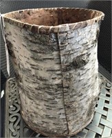 13in Tall Bark Basket- "Trash Can Cover"