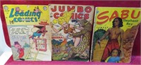 Old Comics Jumbo #3 Sabu #31 & Leading #62 RARE