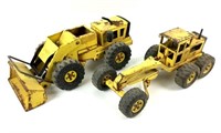 (2) Vintage Metal Tonka Truck Construction Toys