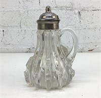 7" 1800’s Glass Syrup Pitcher