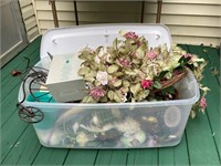Large Tote of Spring & Easter Decor