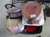 POTS AND PANS, KITCHEN ITEMS