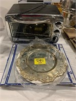 OSTER TOASTER OVEN, SILVERPLATE TRAY