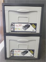 (2) Stackable File Cabinet