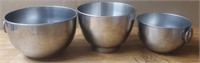 (3) Stainless Mixing Bowl Set